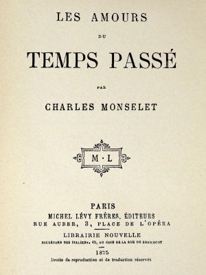 [Gutenberg 61318] • Les amours du temps passé